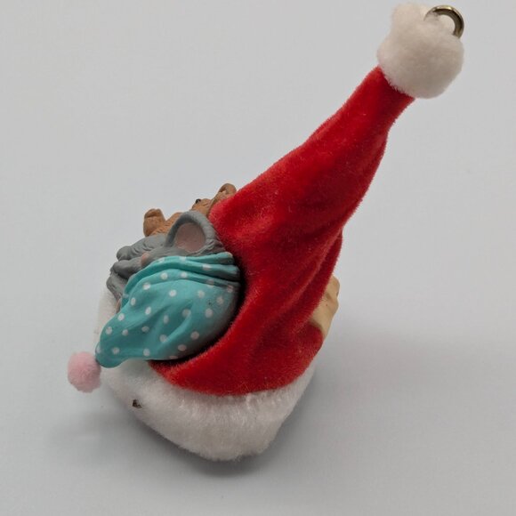 Hallmark Keepsake Night Before Christmas 1987, Vintage Santa Hat Ornament - Picture 5 of 11